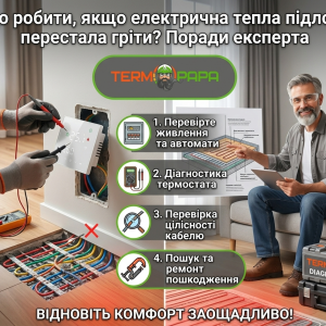 чому не гріє тепла підлога